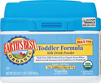 Earth's Best Organic Toddler Formula, with DHA & Iron, Vitamins & Minerals, 23.2 Ounce