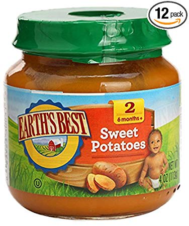 Earth's Best Sweet Potatoes, Og, 4-Ounce (Pack of 12)