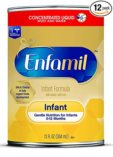 Enfamil Concentrated Liquid Infant Formula - 13 fl oz can (Pack of 12)