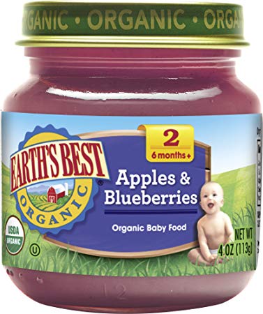 Earth's Best Apples and Blueberry, 4 oz