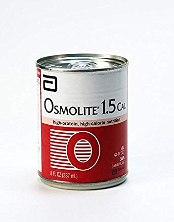 Osmolite 1.5 Cal Unflavored High-Protein, High-Calorie Nutrition 8 oz Cans - Case of 24 (Model 57469)